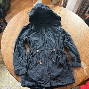The Penfield Hazelton Long Parka Navy Detachable Hood size M Women’s